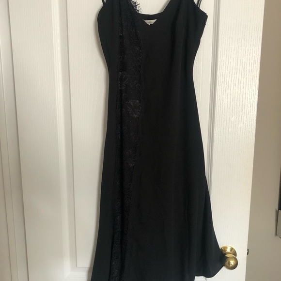 Rachel Roy , black asymmetrical slip dress, size 8 - Picture 2 of 4